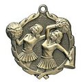 Medal, "Cheerleading" Wreath - 2 1/2" Dia.